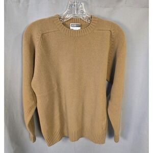 Giordano Sweater Womens Small Pullover Brown 100% Wool
